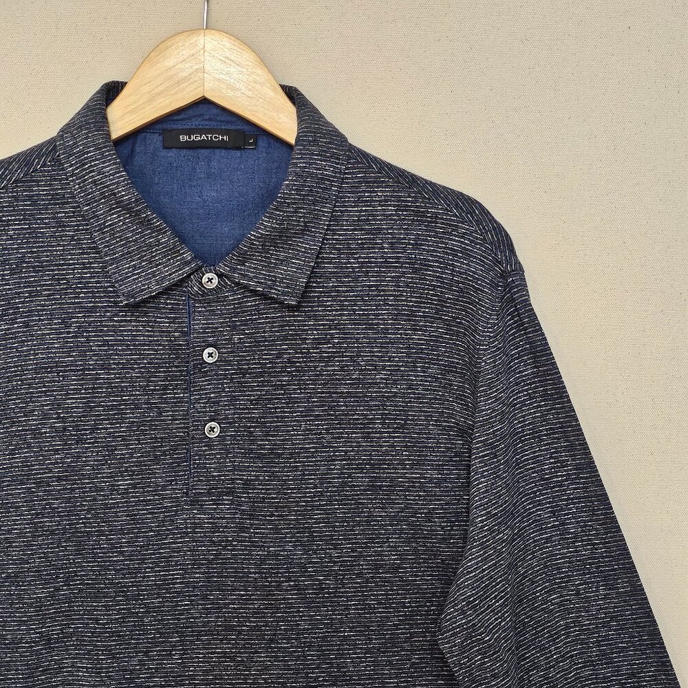 Bugatchi Long Sleeve Polo L
